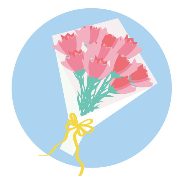 カーネーション花束1