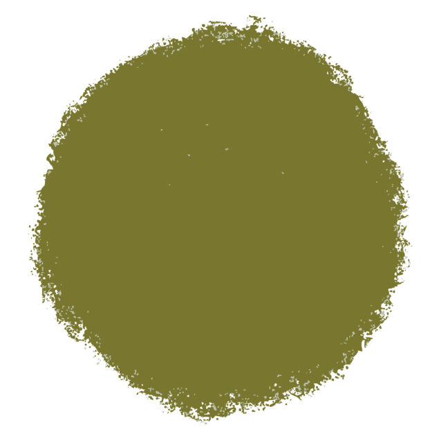 クレヨン円抹茶色1