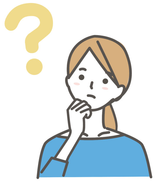 疑問に思う女性1