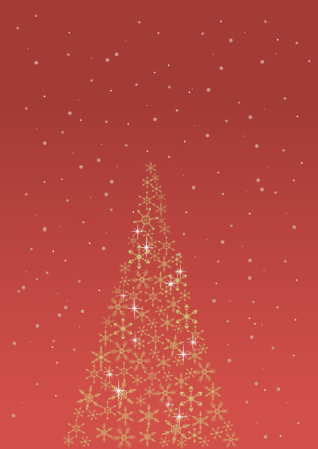 クリスマスツリーレッド1