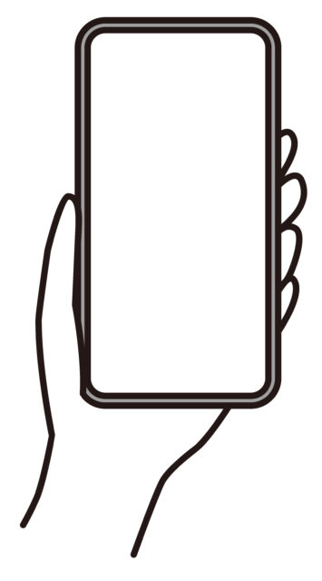 スマホを持つ手1