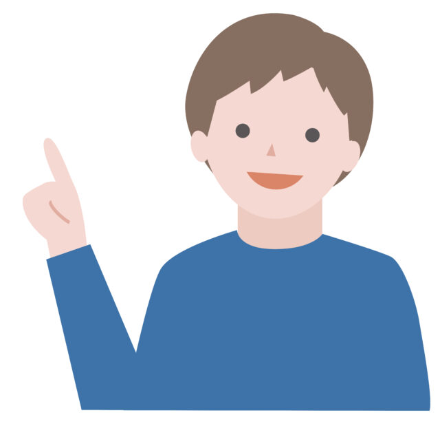 指差しする男性1