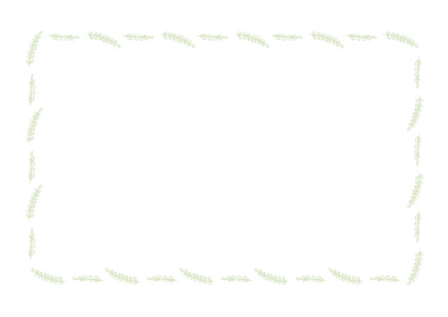 手書き植物フレーム1