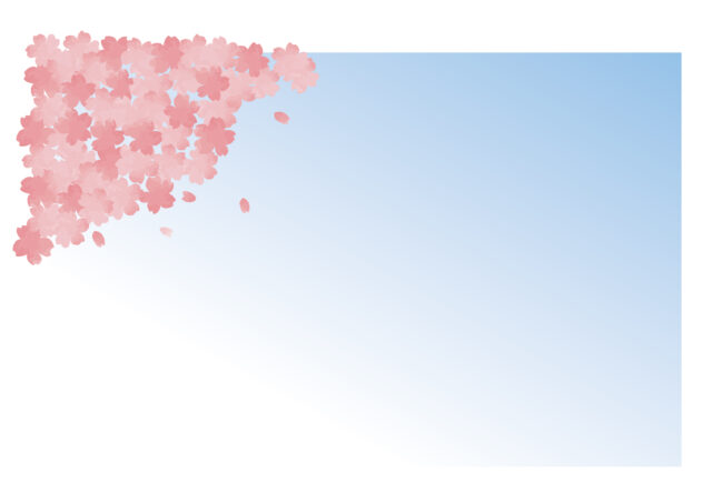 桜水彩背景4