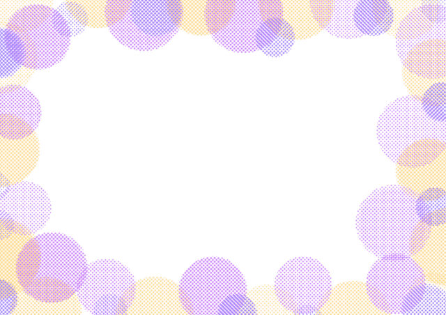 カラフルブルードットフレーム3