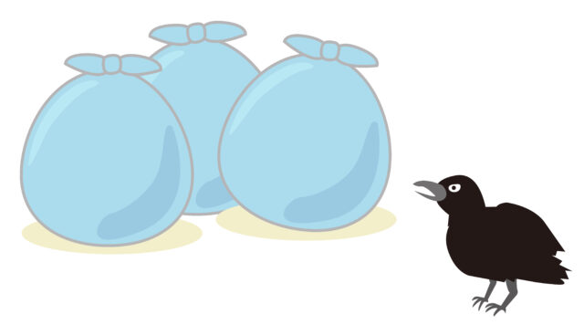 ゴミ袋とカラス1