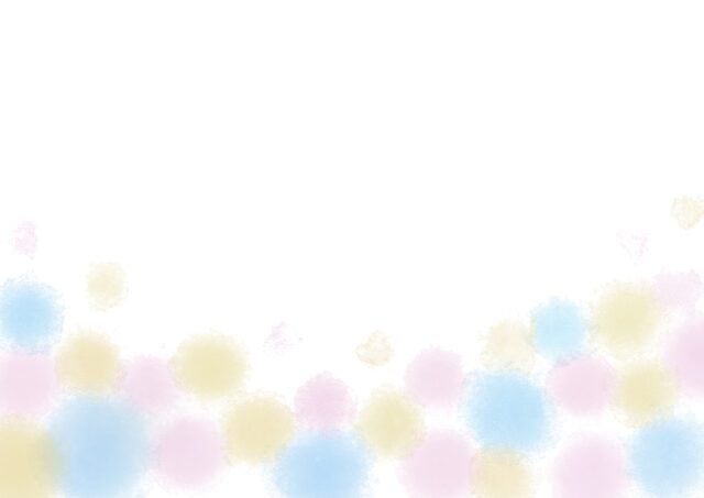 水彩カラフル丸背景1