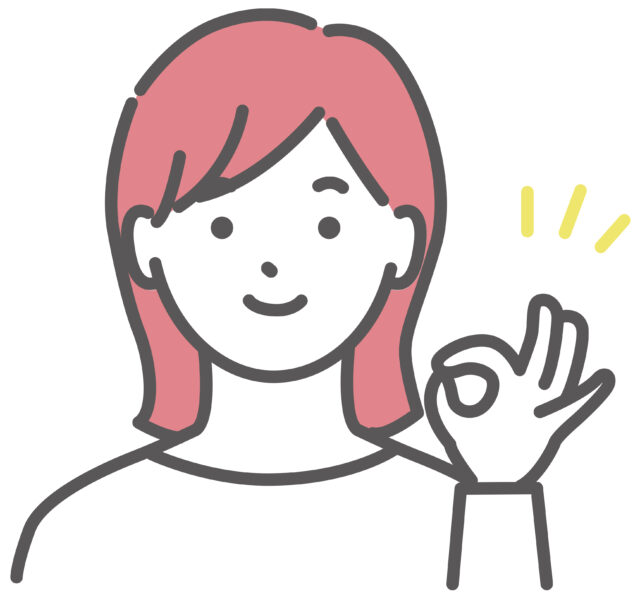 OKする女性1