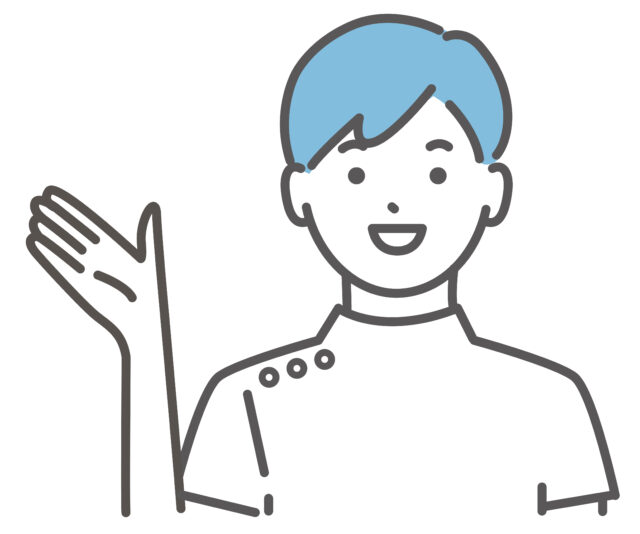 医務衣男性こちら1