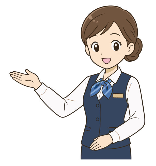 案内するビジネスウーマン1