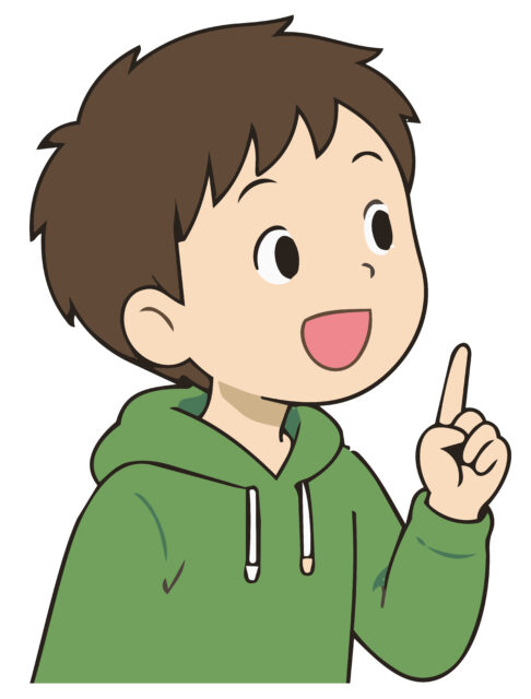 意見を言う男の子1