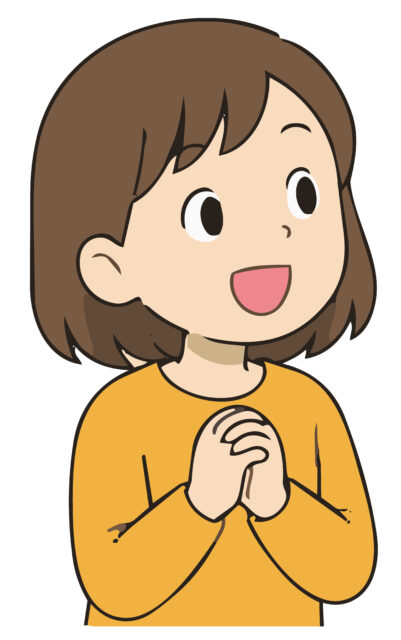 意見を言う女の子1