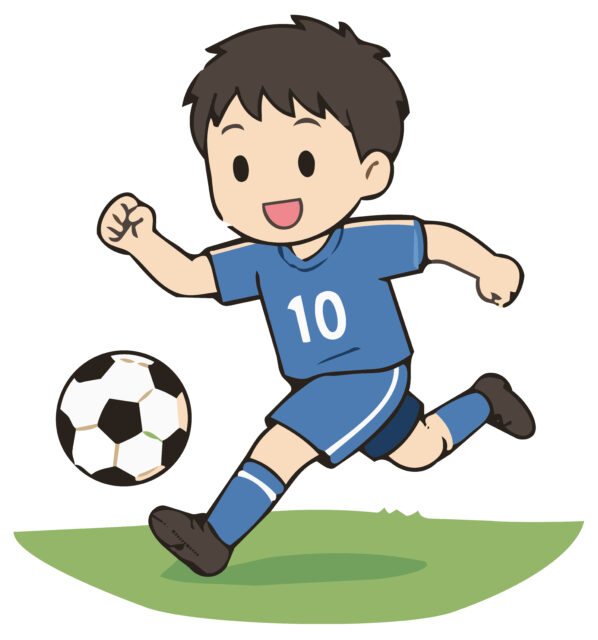 サッカーをする男の子1