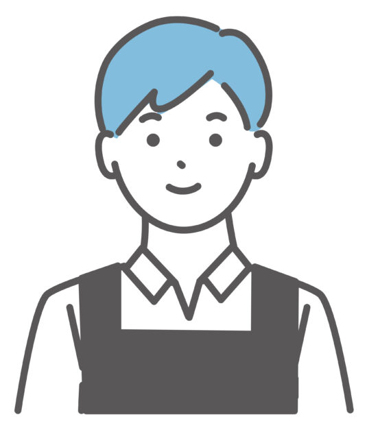 エプロンをする男性1