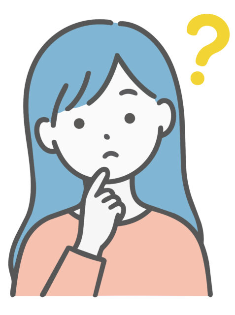 人物女子考える1