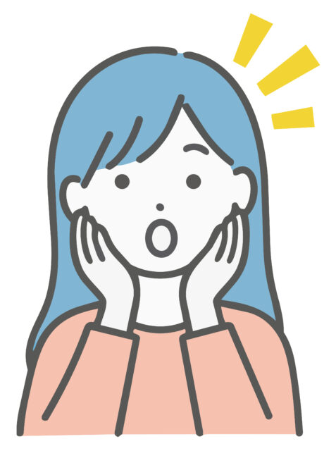 人物女子驚く1