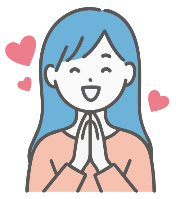 人物女子喜ぶ1