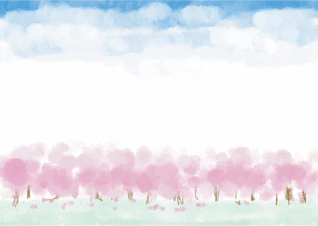 桜のフレーム背景2