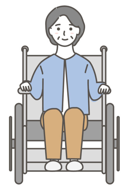 高齢女性車椅子1